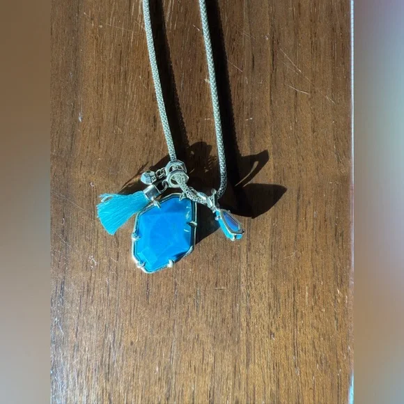 Kendra Scott Hailey Necklace with Turquoise Charms - Picture 9 of 10